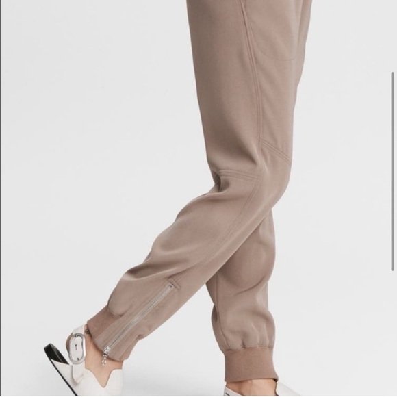 Rag & Bone Joggers Side Zip Cuff Tan Beige Sz S - Picture 2 of 9